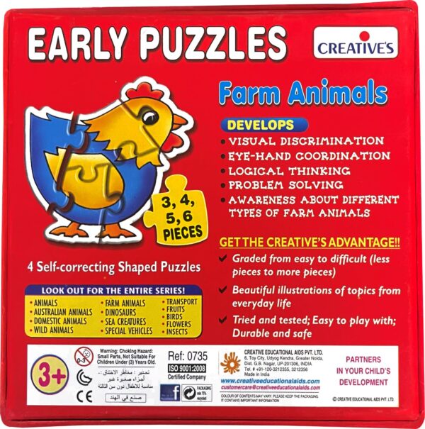 Creative's- Early Puzzles – Farm Animals