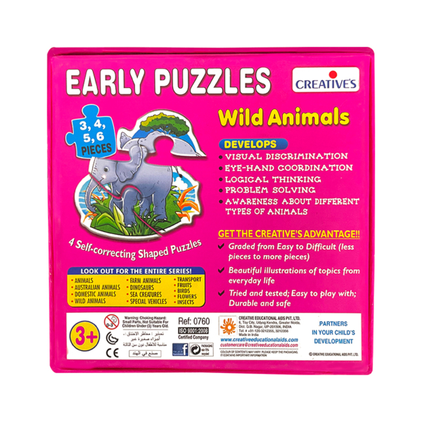 Creative's- Early Puzzles – Wild Animals