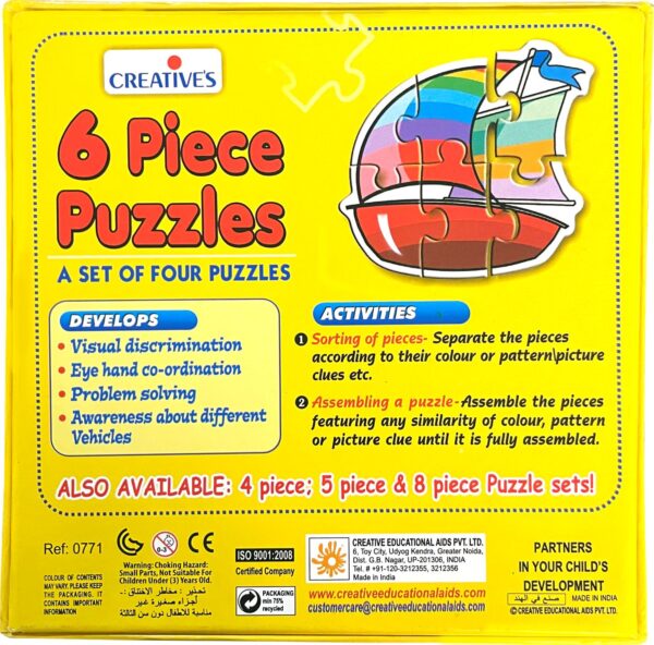 Creative's- 6 Piece Puzzles