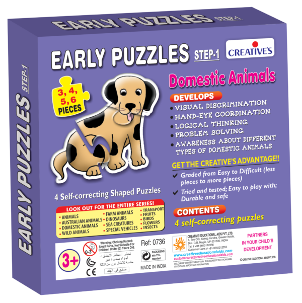 Creative's- Early Puzzles – Domestic Animals