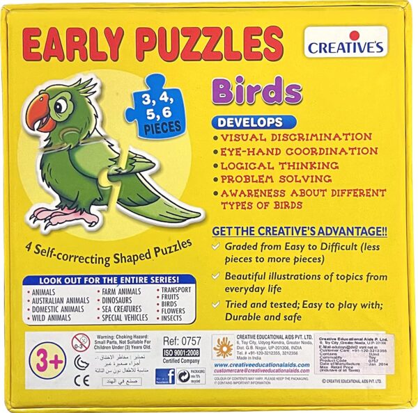 Creative's- Early Puzzles – Birds