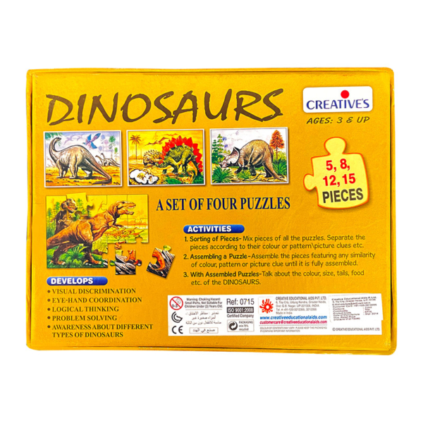 Creative's- Dinosaurs- A Set of 4 Puzzles