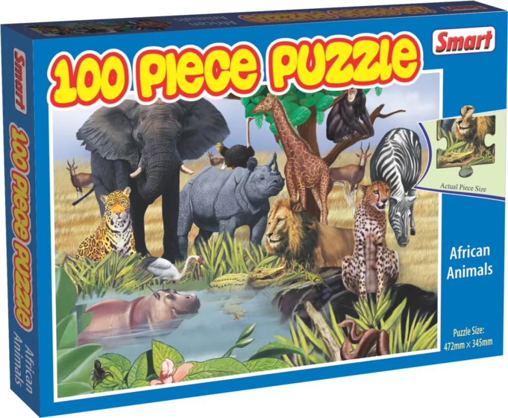 100 Piece Puzzle African Animals