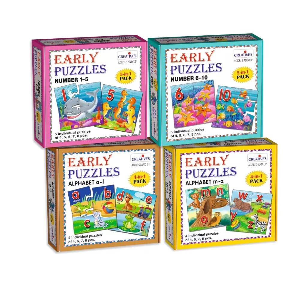 Creative's Early Puzzles Combo Pack Number & Alphabet