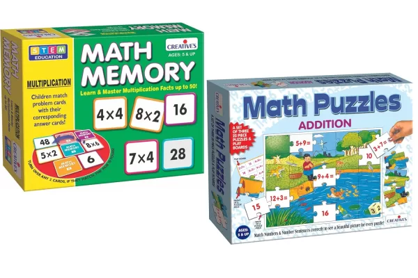 Creative's Math Memory Multiplication+ Math Puzzle Addition (Combo Pack)