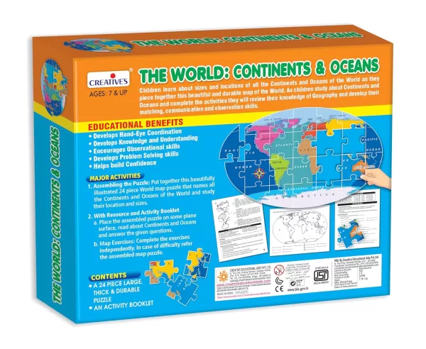 The World Continents & Oceans