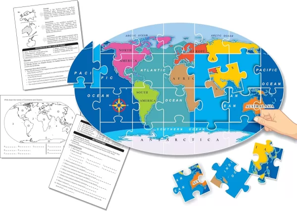 The World Continents & Oceans