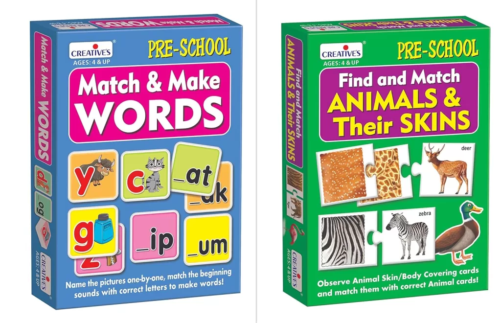 Creative's Match & Make Words & Find and Match Animals & Their Skins