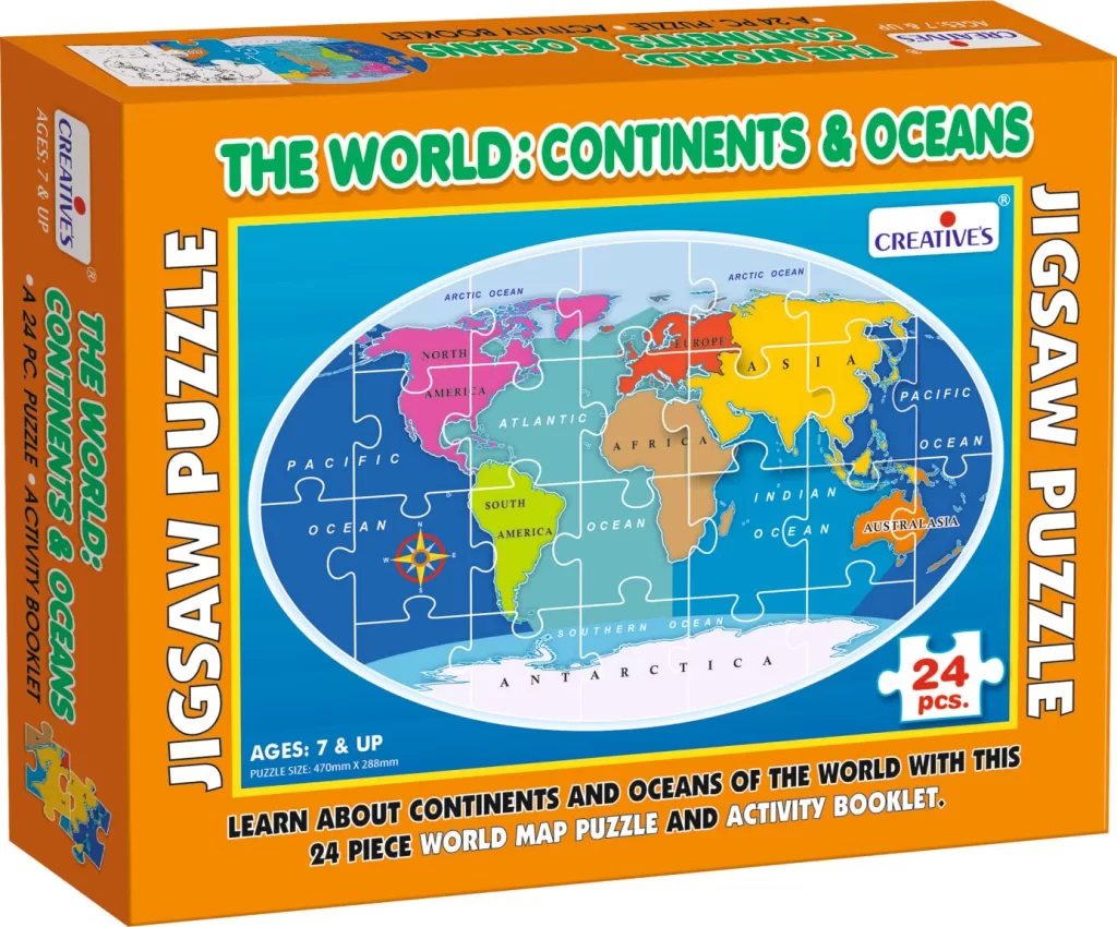 The World Continents & Oceans