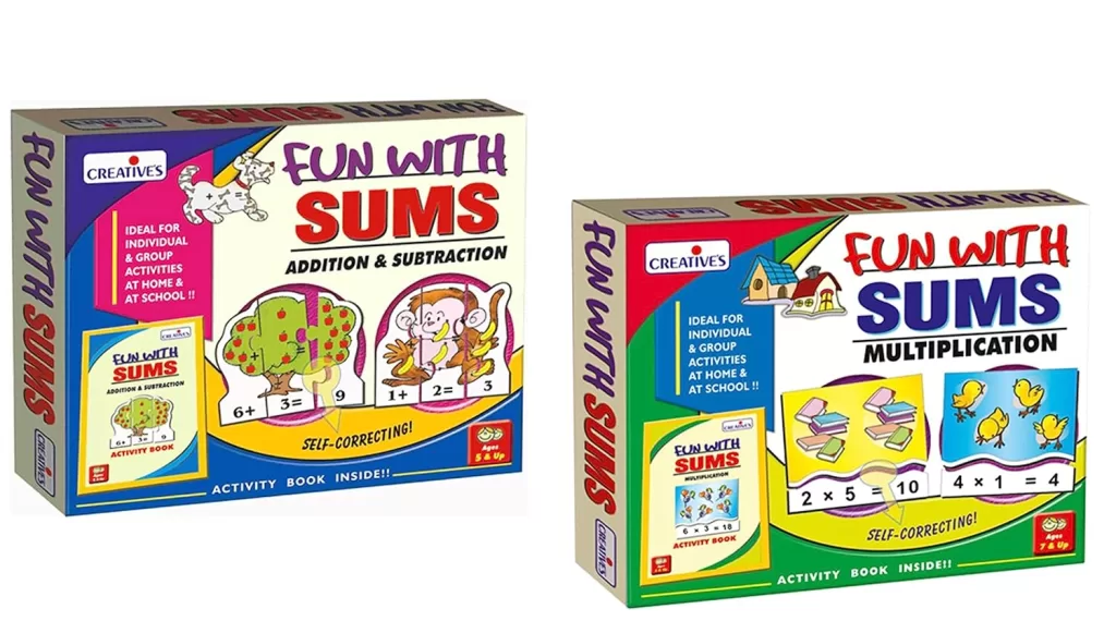 Creative’s Fun with Sums Multiplication & Addition & Subtraction Puzzle Combo