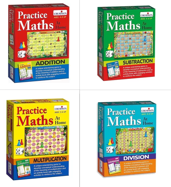 Creative’s Practice Maths at Home Puzzle for Kids Addition Subtraction Multiplication & Division