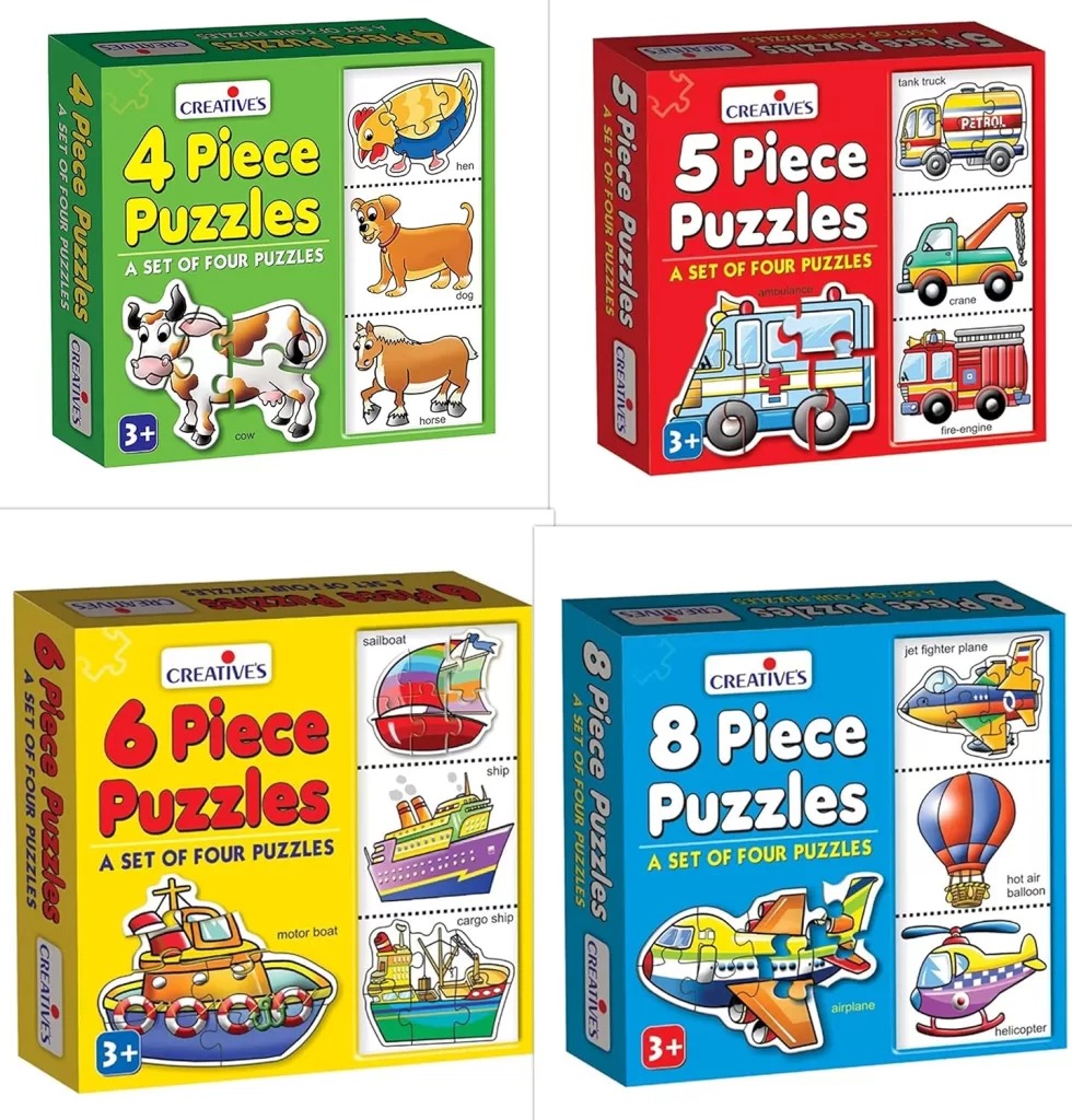 Creative’s 4Jigsaw Puzzle for Kids Easy Learning & Educational Puzzle Game Designed for Kids 3+ Years